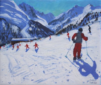 The ski instructor, Mottaret by Andrew Macara